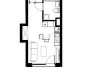 Kawalerka 25 m2 z własnym ogródkiem 14 m2 | Zdjęcie 1