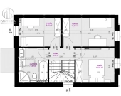 Środkowy segment szeregówki, stan deweloperski | Zdjęcie 6