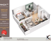 2 pokojowe mieszkanie, miejsce postojowe gratis! | Zdjęcie 3