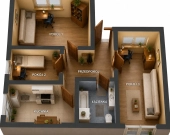 3pok, 48met, Plac Grunwaldzki BALKON/KOMÓRKA/WINDA (Wrocław) | Zdjęcie 12