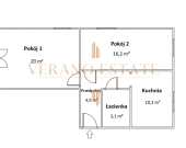 2 pok. 54,4 m² | 1 piętro | balkon | Centrum | Zdjęcie 9