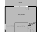 ul. Grażyny  | Kawalerka na wynajem | po remoncie | Zdjęcie 7