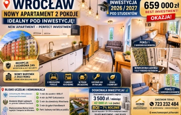 Zdjęcie główne ogłoszenia 2pok, 44met, Okolice Koszarowej WINDA/2023 (Wrocław)