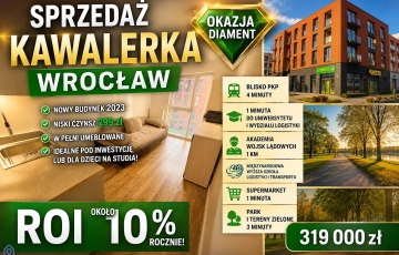 Zdjęcie główne ogłoszenia 1pok, 19met, Okolice Koszarowej WINDA/2023 (Wrocław)