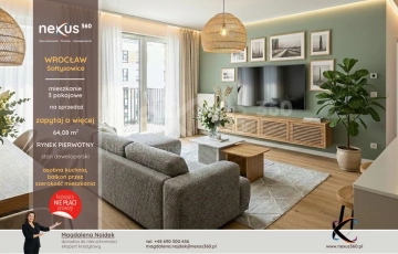 Zdjęcie główne ogłoszenia 3 pok., duży balkon, miejsce postojowe gratis