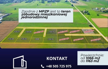 Zdjęcie główne ogłoszenia Działki budowlane z MPZP w świetnej lokalizacji
