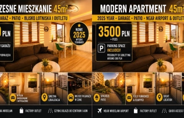 Zdjęcie główne ogłoszenia 2pok, 45met, Okolice Płaskiej GARAŻ/WINDA/2025 (Wrocław)
