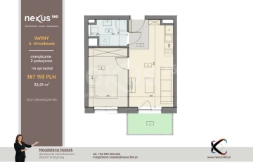 Zdjęcie główne ogłoszenia 2 pokojowe mieszkanie, wygodny układ, balkon