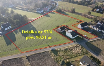 Zdjęcie główne ogłoszenia Duża działka budowlana 9051 m² – Turawa, Marszałki