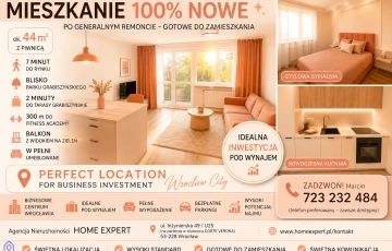 Zdjęcie główne ogłoszenia 2pok, 44met, Okolice Księgowej PO REMONCIE/BALKON/PIWNICA (Wrocław)