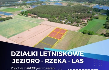 Zdjęcie główne ogłoszenia Działki letniskowe z MPZP - 1 km od jeziora, 2 km od rzeki