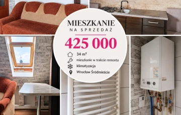 Zdjęcie główne ogłoszenia 2pok, 33met, Okolice Szewskiej KOMÓRKA (Wrocław)