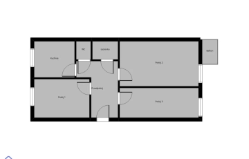 Zdjęcie główne ogłoszenia Mieszkanie trzypokojowe z balkonem