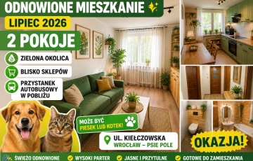 Zdjęcie główne ogłoszenia 2pok, 45met, Okolice Kiełczowskiej PIWNICA/PARKING (Wrocław)