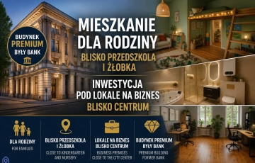 Zdjęcie główne ogłoszenia 3pok, 89met, okolice Lwowskiej PIWNICA/OGRÓD (Oleśnica)
