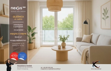 Zdjęcie główne ogłoszenia Mieszkanie 2 pokojowe + garderoba + balkon