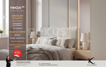 Zdjęcie główne ogłoszenia 2 pokojowe mieszkanie, miejsce postojowe gratis!