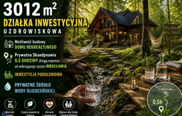 Zdjęcie główne ogłoszenia Działka inwestycyjna (3012 met) okolice Wrocławia (Ostrowina)