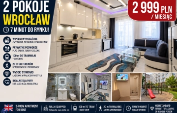Zdjęcie główne ogłoszenia 2pok, 45met, Okolice Kasprowicza WYSOKI STANDARD (Wrocław)