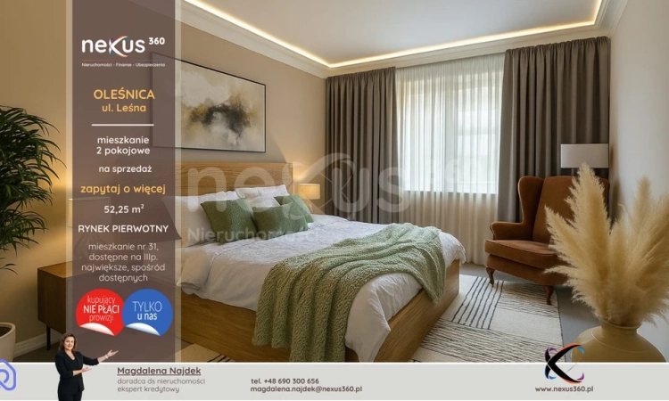 Duże, 2 pokojowe mieszkanie z mega salonem | Zdjęcie główne