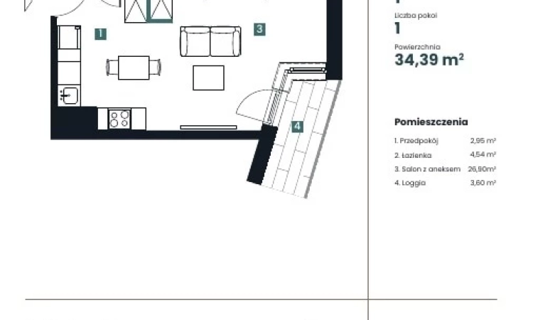 Apartament na sprzedaż, Świnoujście 34,39m2, 557 118,00 zł | Zdjęcie główne