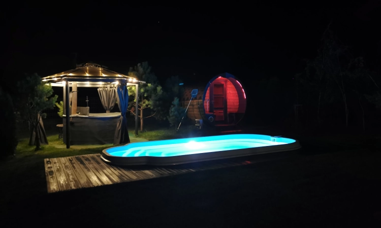 Dom na Mazurach z domowym SPA  sauna, balia z jacuzzi, basen, kajaki nad jeziorem | Zdjęcie główne