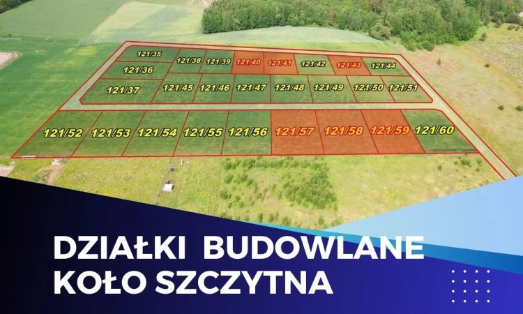 Pięknie położone działki budowlane koło Szczytna | Zdjęcie główne