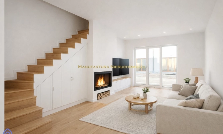 Bliźniak z ogrodem blisko Pruszcza Gdańskiego | Zdjęcie główne