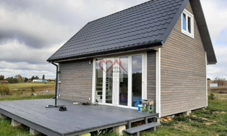 LELESZKI - ZABUDOWANA DOMKIEM SKANDYNAWSKIM DZIAŁK | Zdjęcie główne