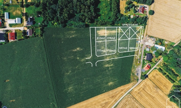 Działki na sprzedaż, powierzchnie od 626 do 813 m2 | Zdjęcie główne