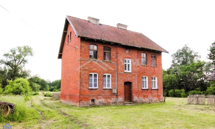 DUŻY dom na Warmii k. JEZIORA, cicha okolica | Zdjęcie główne