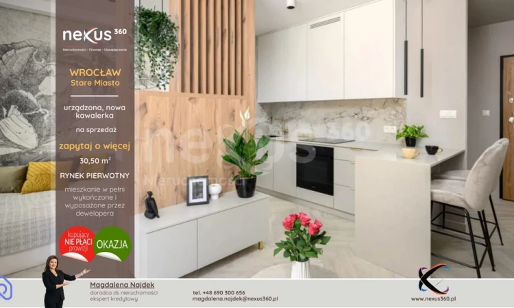 Pięknie urządzona kawalerka na nowoczesnym osiedlu | Zdjęcie główne