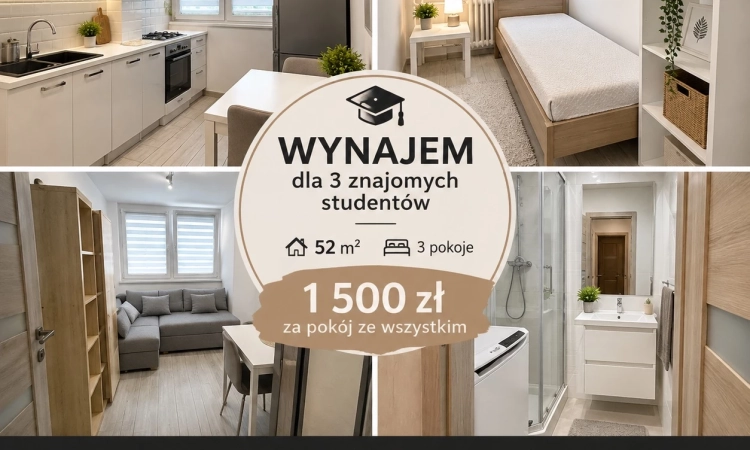 3pok, 52met, okolice Magnolii ROZKŁAD (Wrocław) | Zdjęcie główne