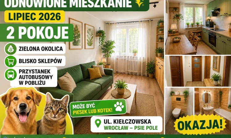 2pok, 45met, Okolice Kiełczowskiej PIWNICA/PARKING (Wrocław) | Zdjęcie główne